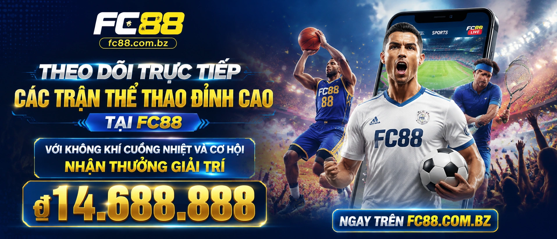 Thể Thao Khuyến Mãi +889K | FC88 - pa79