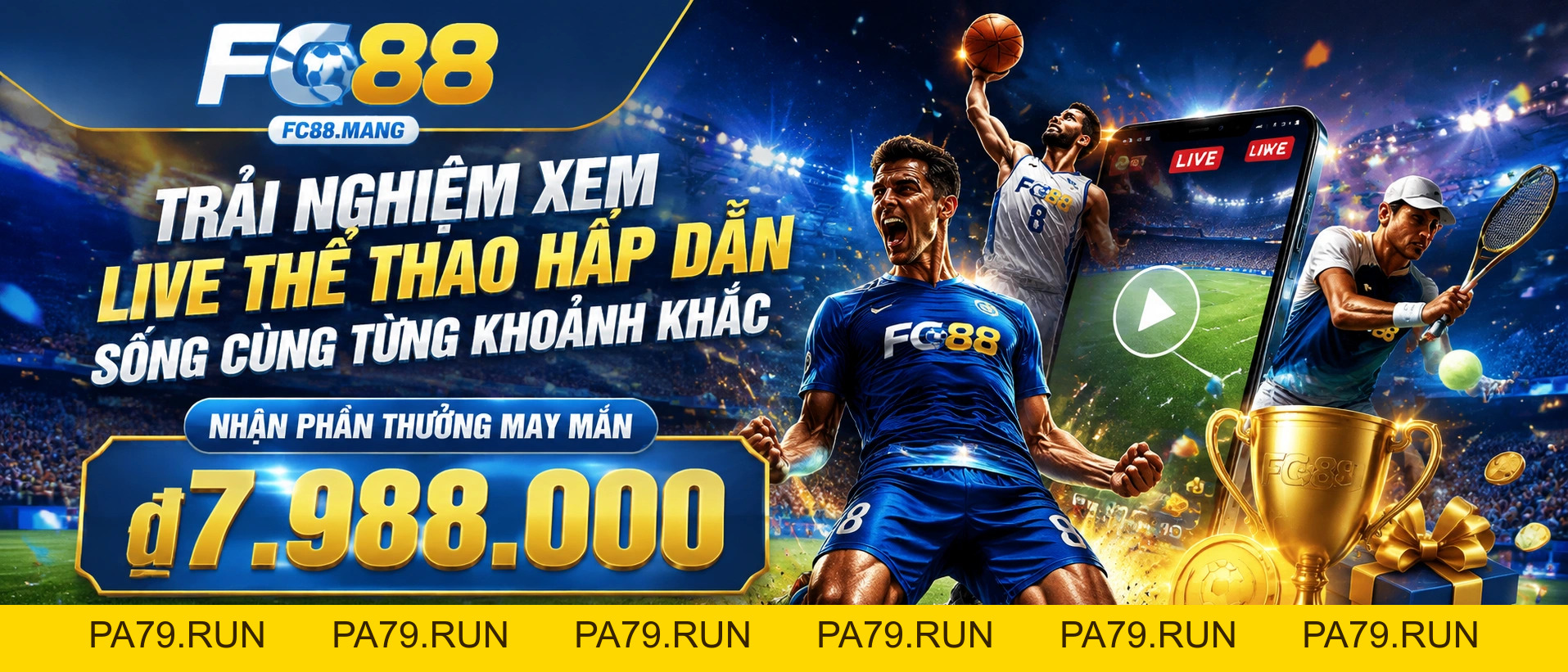 Thể Thao Khuyến Mãi +889K | FC88 - pa79